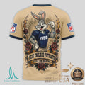 New England Patriots Bugs Bunny Smart Heart Built On Brains T Shirt - Limotees LLC