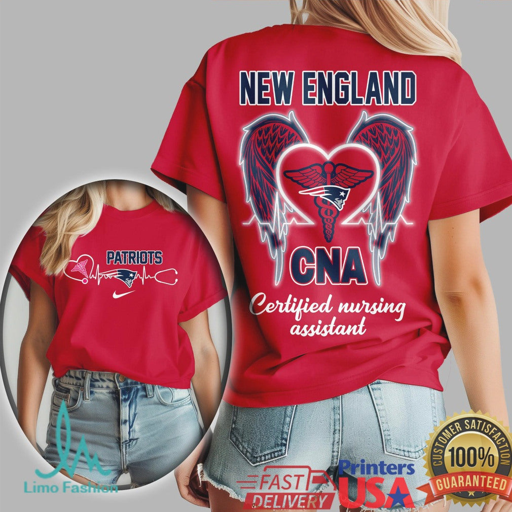 New England Patriots CNA T Shirt Patriots Fan Certified Nursing Assistant T Shirt