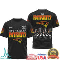 New England Patriots Classic Rock Style T Shirt Custom NFL T Shirt - Limotees LLC