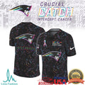 New England Patriots Crucial Catch “Intercept Cancer” Multi Color Speckle Pattern Gear - Limotees LLC
