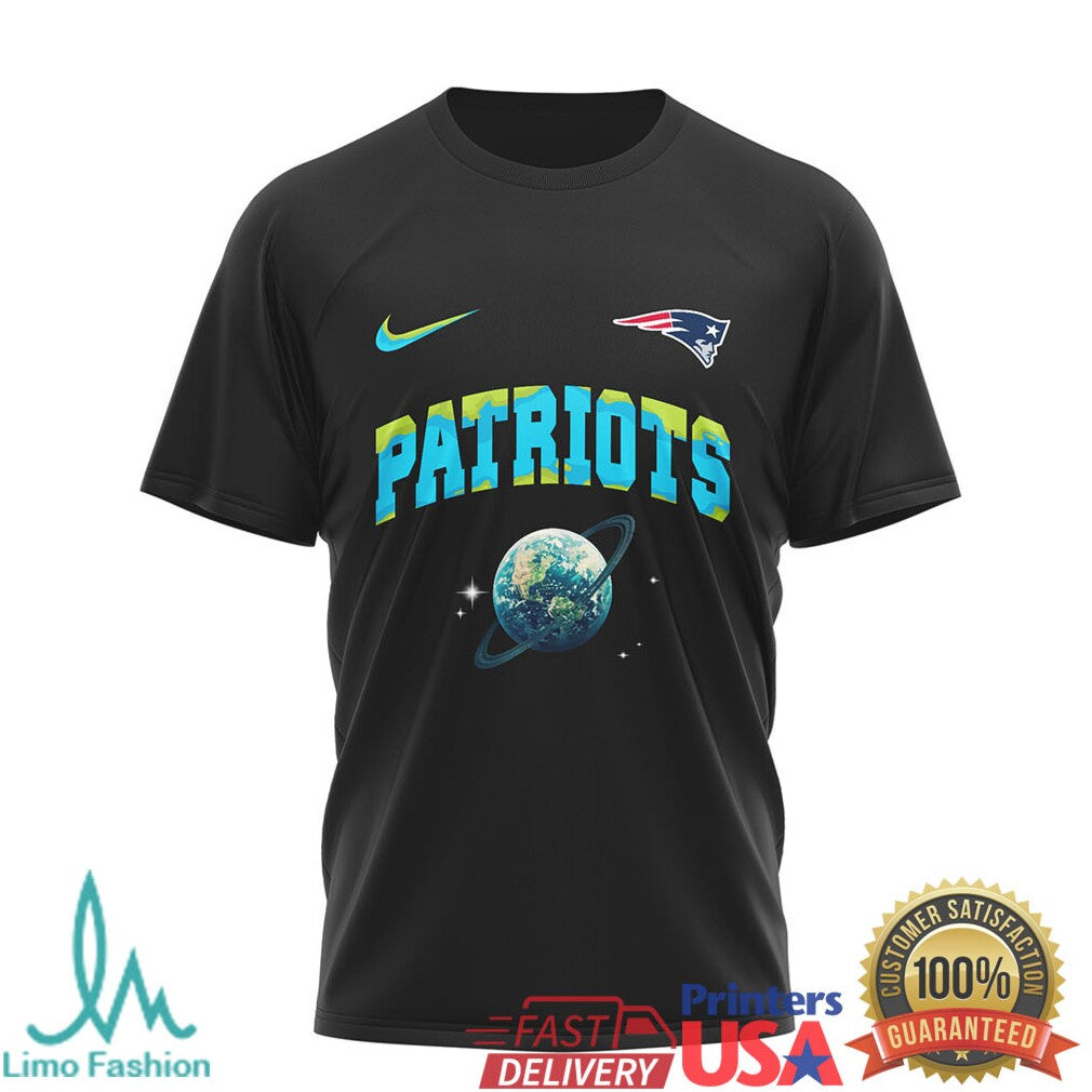 New England Patriots Earth Day One Planet One Goal Football T Shirt - Limotees LLC