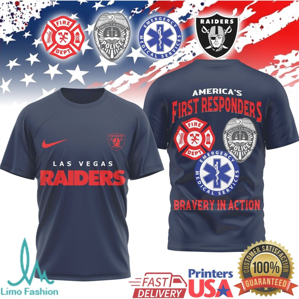 New England Patriots First Responders Tribute T Shirt Patriots Bravery In Action T Shirt - Limotees LLC