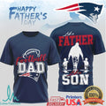 New England Patriots Football Dad T Shirt Like Father Like Son Father's Day Gift