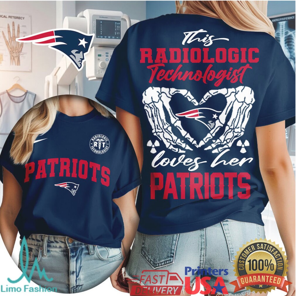 New England Patriots Football This Radiologic Technologist Loves Her Patriots Women's Fan Medical Professional T Shirt - Limotees LLC