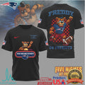 New England Patriots Freddy Fazbear Gamer NFL Fan Apparel T Shirt - Limotees LLC