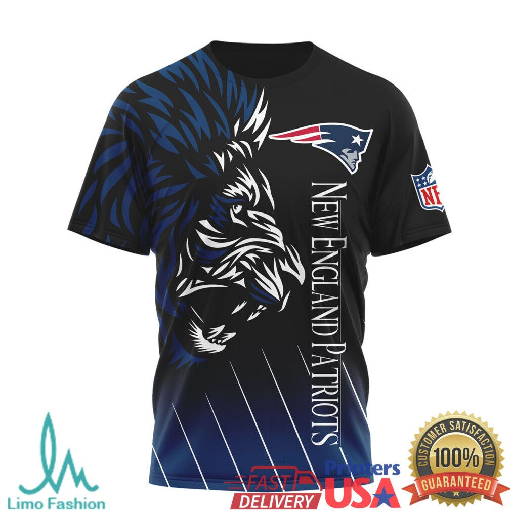 New England Patriots Hakuna Matata The King Go Pats Blue 3D T Shirt - Limotees LLC