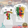 New England Patriots Juneteenth I'm Black Every Month T Shirt - Limotees LLC