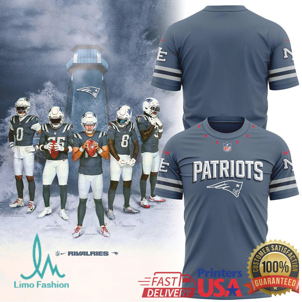New England Patriots Lighthouse Rivalry Series Crewneck & Performance Tee - Limotees LLC