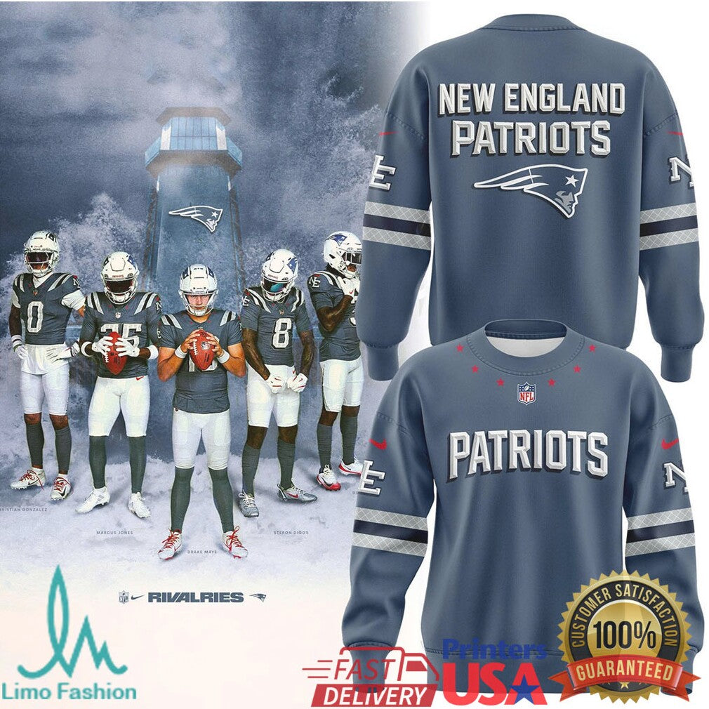 New England Patriots Lighthouse Rivalry Series Crewneck & Performance Tee - Limotees LLC