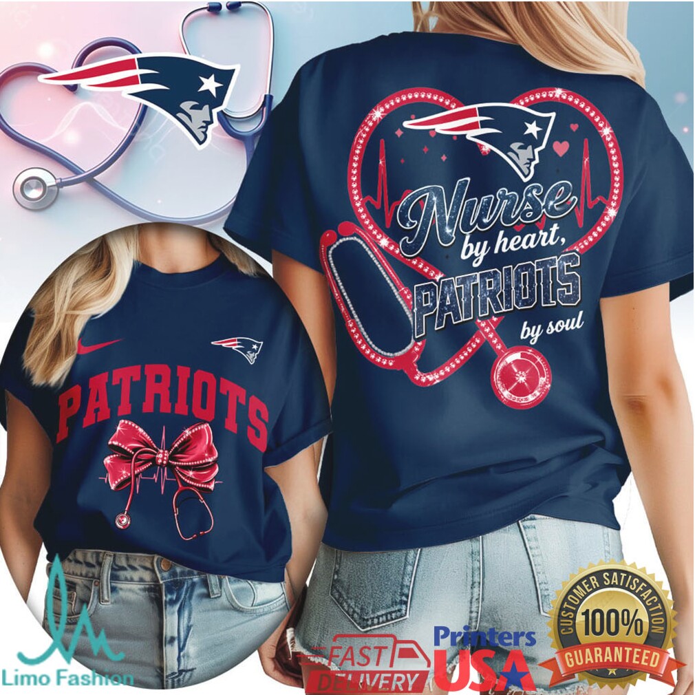 New England Patriots Nurse T Shirt Patriots Fan Nurse by Heart Soul T Shirt