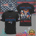 New England Patriots Official Bad Bunny NFL Road To Super Bowl 3D Shirt