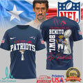 New England Patriots Official NFL Benito Bowl 3D Shirt - Limotees LLC