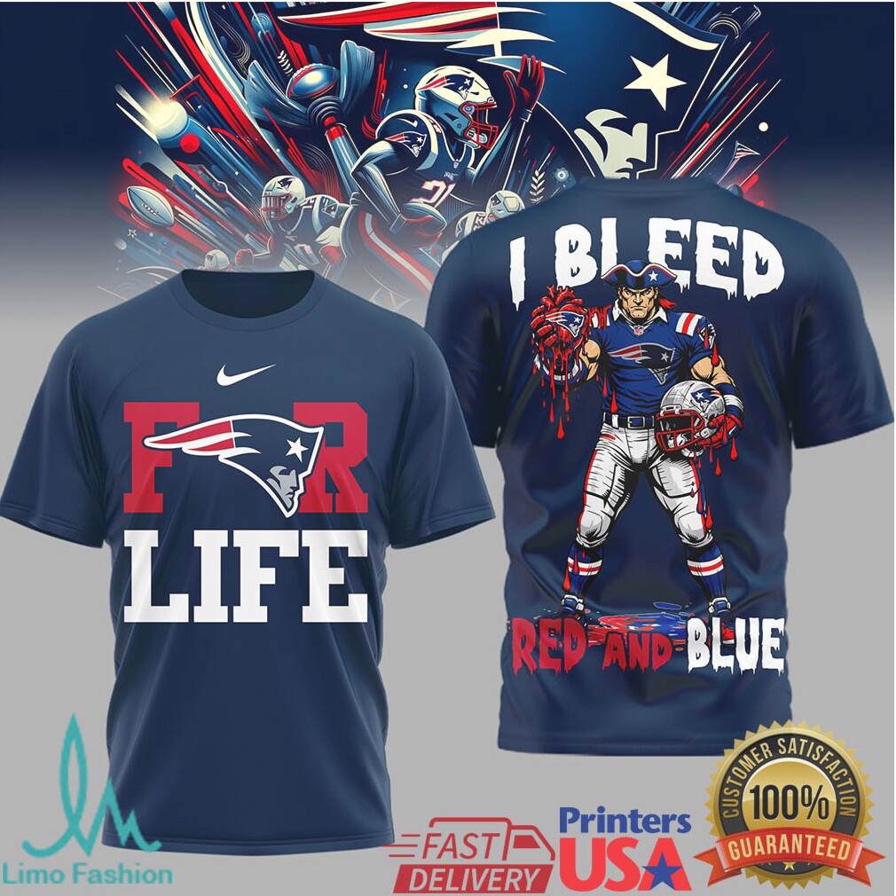 New England Patriots Official NFL Built on Loyalty For Life 3D Shirt - Limotees LLC
