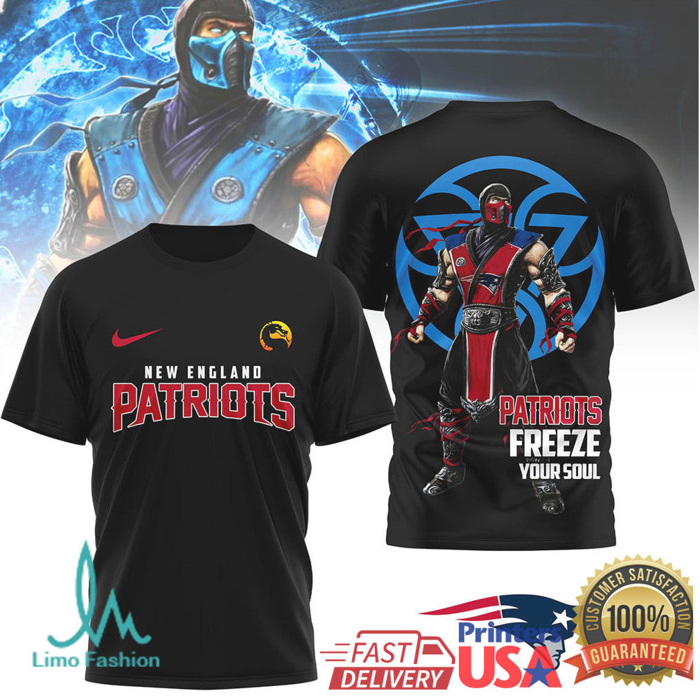 New England Patriots Official NFL Sub Zero 3D Shirt - Limotees LLC