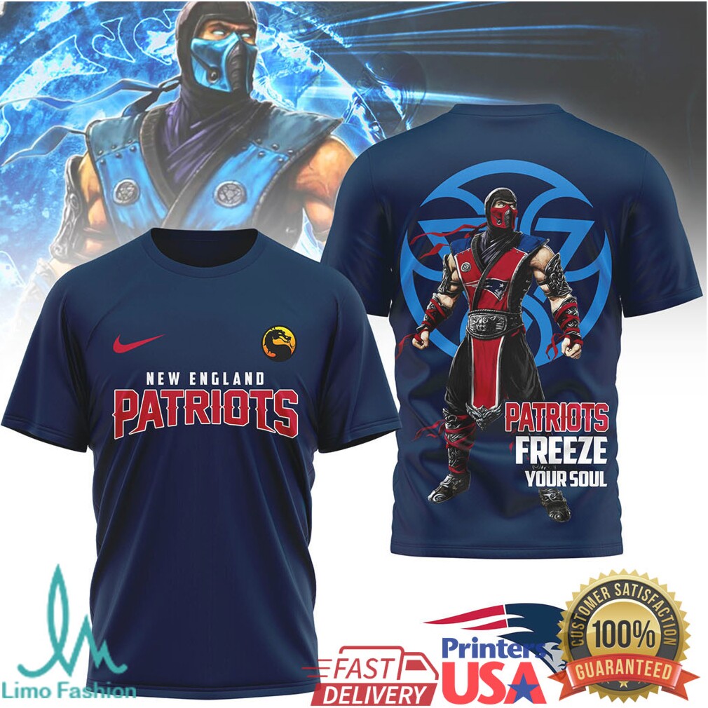 New England Patriots Official NFL Sub Zero 3D Shirt - Limotees LLC