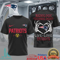 New England Patriots Radiologic Technologist T Shirt Live Love Patriots X Ray Tech Rad Tech Gift - Limotees LLC