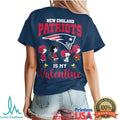 New England Patriots Snoopy Peanuts Is My Valentine Nfl Valentines Shirt - Limotees LLC