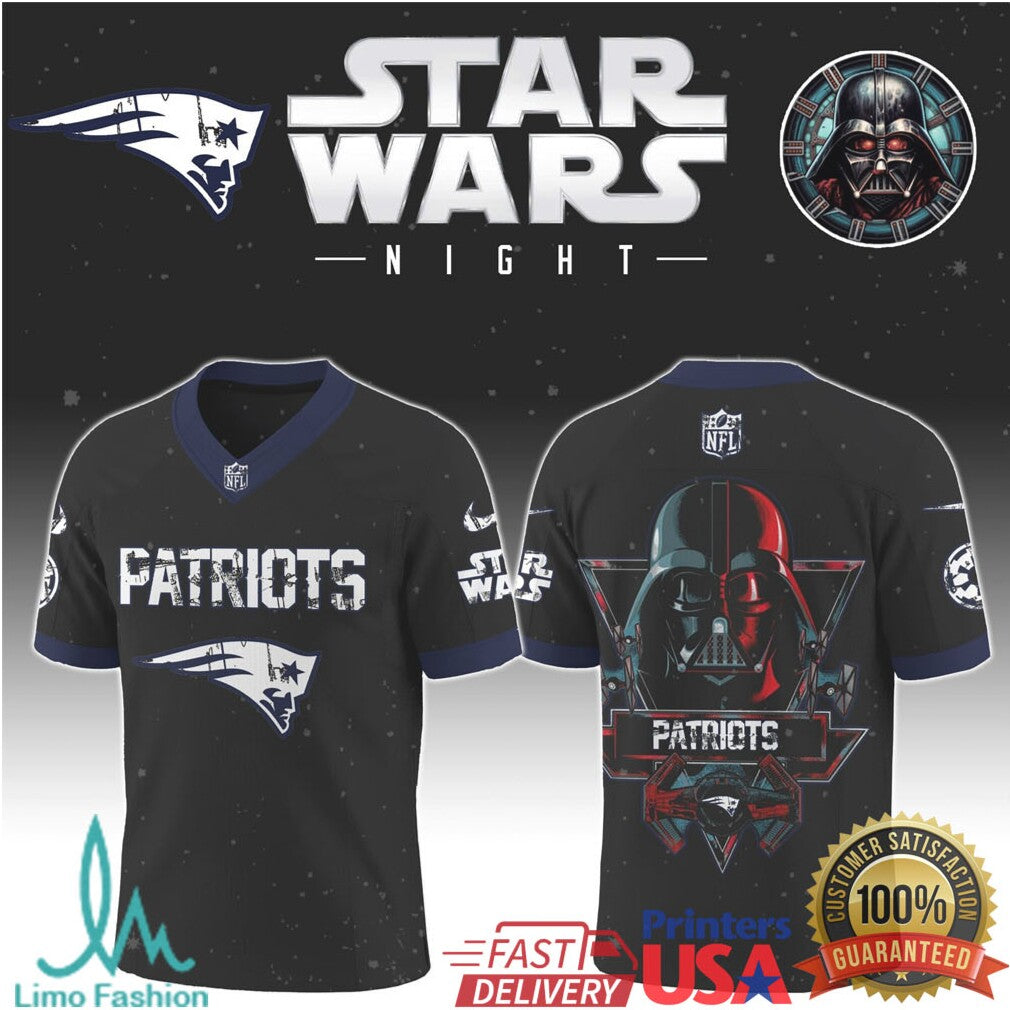 New England Patriots Star Wars Night Darth Vader Sith Lord Graphic - Limotees LLC