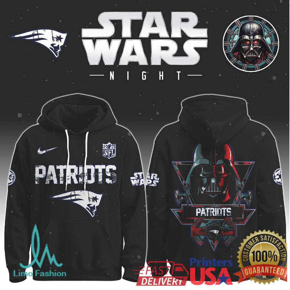 New England Patriots Star Wars Night Darth Vader Sith Lord Graphic - Limotees LLC