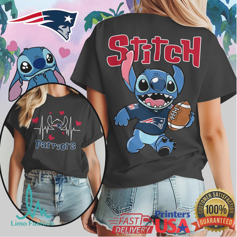 New England Patriots Stitch NFL Football Character T Shirt - Limotees LLC