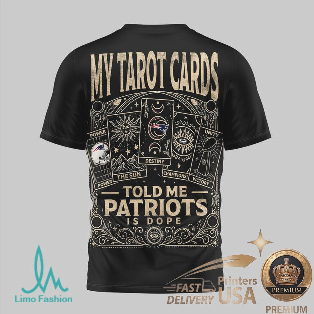 New England Patriots Tarot Card Design Sports T Shirt - Limotees LLC