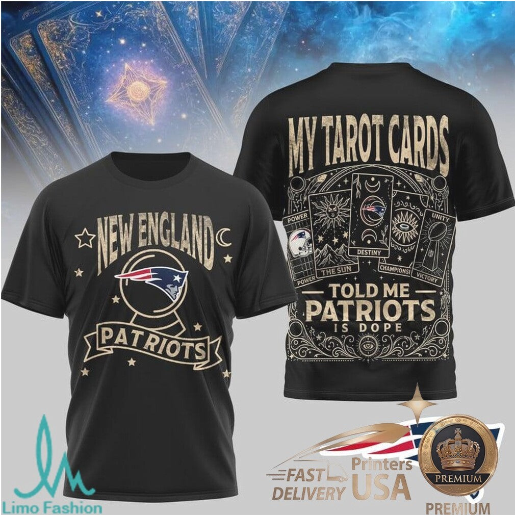 New England Patriots Tarot Card Design Sports T Shirt - Limotees LLC