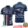 New England Patriots USA 250th Anniversary Custom Name T Shirt - Limotees LLC