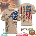 New England Patriots We The People Patriotic Military Tan T Shirt - Limotees LLC