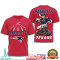 New England Patriots vs. Houston Texans Gameday Matchup T Shirt - Limotees LLC