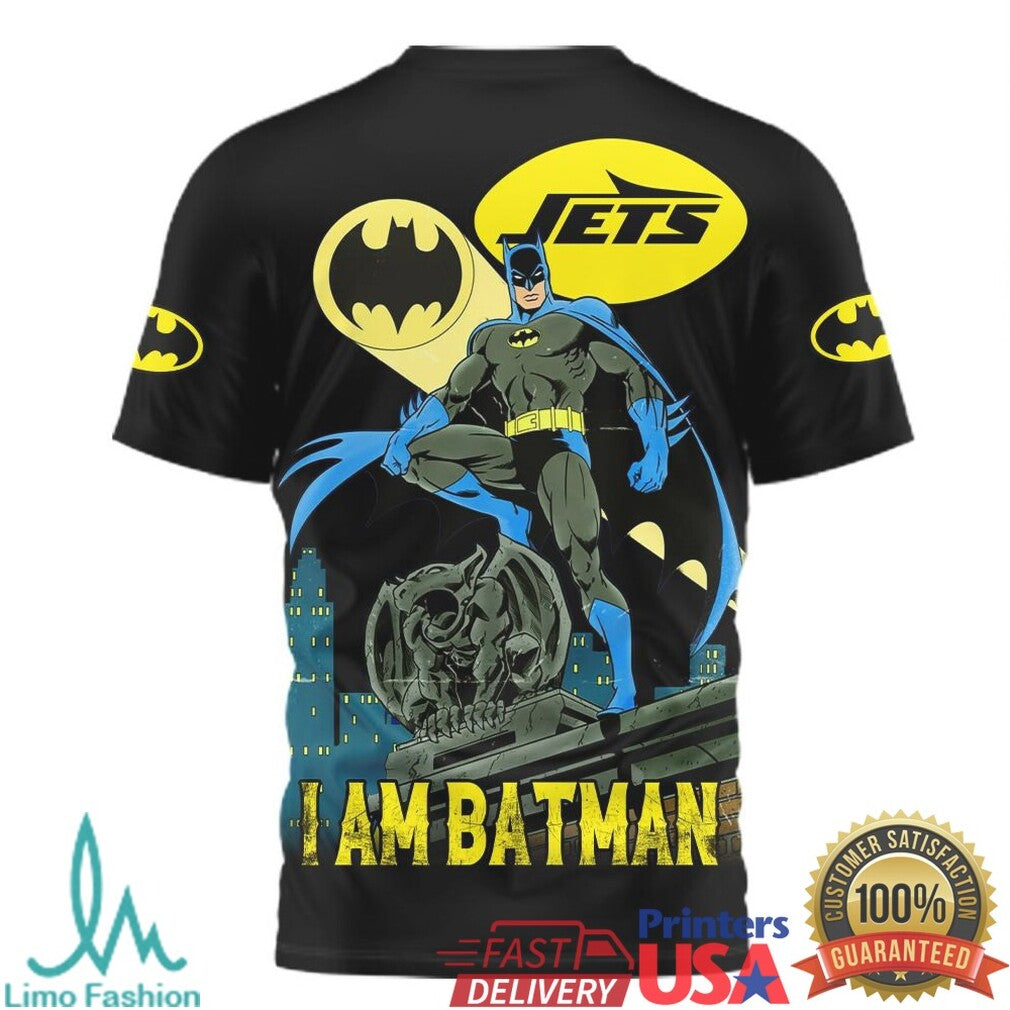 New England Patriots x Batman Mashup I Am Batman Graphic T Shirt - Limotees LLC