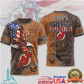 New Jersey Devils Made In America 250 Years Independence Day T Shirt - Limotees LLC