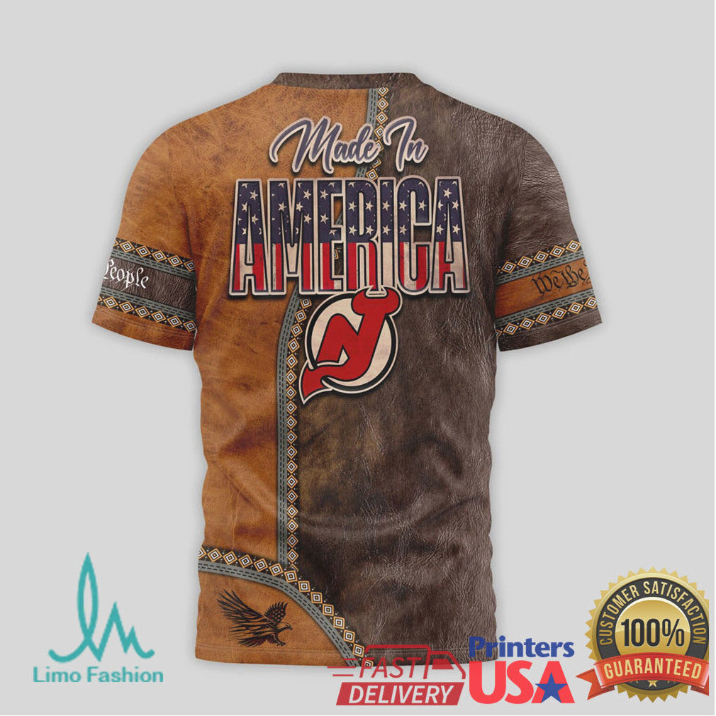 New Jersey Devils Made In America 250 Years Independence Day T Shirt - Limotees LLC