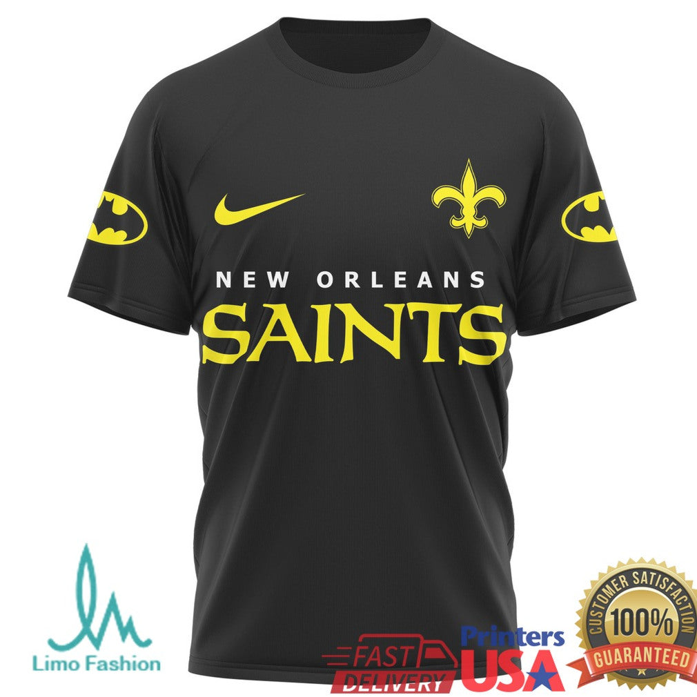 New Orleans Saints Batman DC Crossover NFL Football Fan Apparel - Limotees LLC