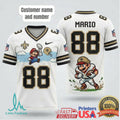 New Orleans Saints Custom Mario 88 Character Football Fan Apparel T Shirt - Limotees LLC