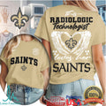 New Orleans Saints Football This Radiologic Technologist Loves Her Saints Women's Fan Medical Professional T Shirt - Limotees LLC