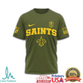 New Orleans Saints Green Berets Special Forces Military Olive T Shirt - Limotees LLC