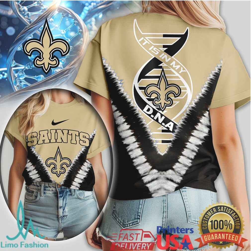 New Orleans Saints It Is In My DNA Iconic Logo Graphic T Shirt - Limotees LLC
