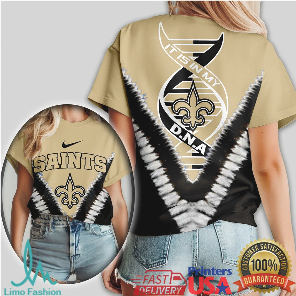 New Orleans Saints It Is In My DNA Iconic Logo Graphic T Shirt - Limotees LLC