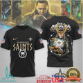 New Orleans Saints Official Loki NFL God Of Mischief 3D Shirt - Limotees LLC