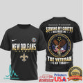 New Orleans Saints Official NFL Department Of Veterans Affairs 3D Shirt - Limotees LLC