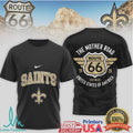 New Orleans Saints Official NFL Route 66 3D Shirt - Limotees LLC