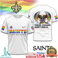 New Orleans Saints Pride Eagle These Colors Don't Run T Shirt - Limotees LLC