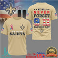 New Orleans Saints & San Francisco 49ers 9.11 Patriot Day Memorial T Shirt - Limotees LLC
