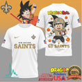 New Orleans Saints x Dragon Ball Goku Football Mashup T Shirt