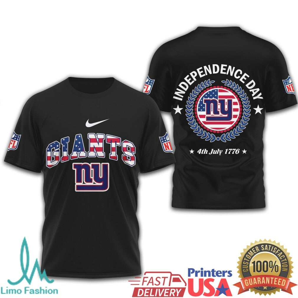 New York Giants Independence Day T Shirt Patriotic NY Giants 4th of July T Shirt - Limotees LLC
