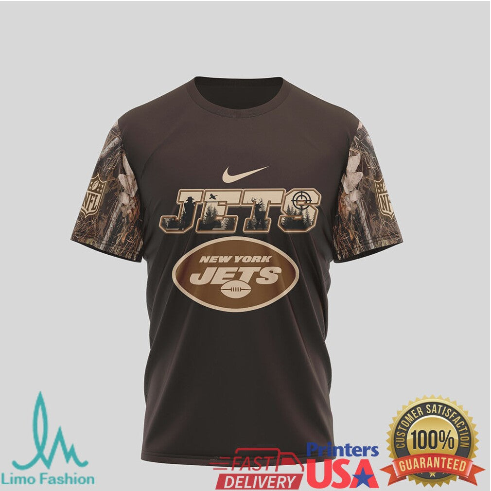 New York Jets Deer Hunting Camo Nfl Tshirt Design - Limotees LLC