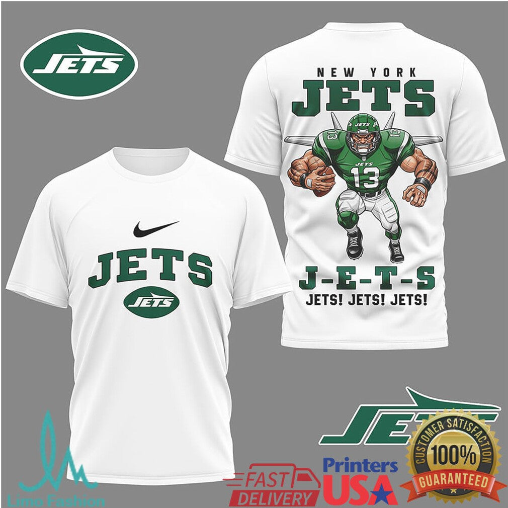 New York Jets J E S Jets Beast Mascot T Shirt - Limotees LLC