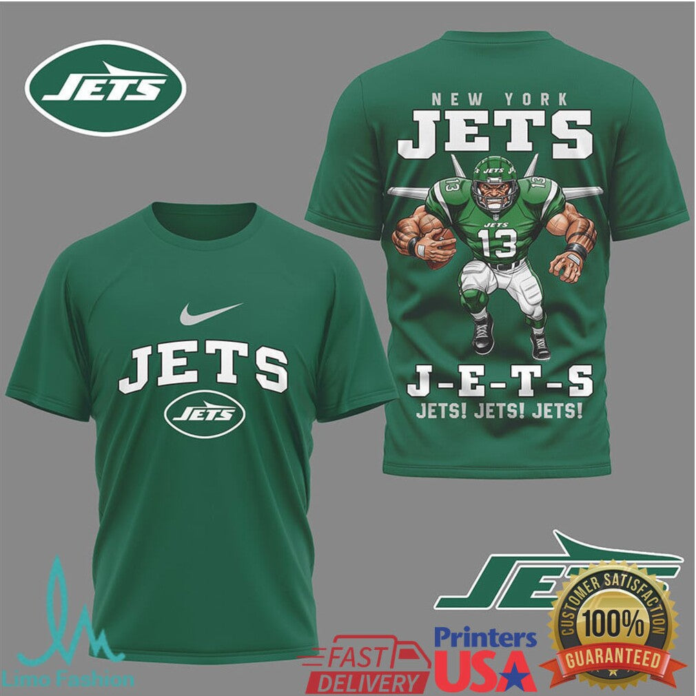 New York Jets J E S Jets Beast Mascot T Shirt - Limotees LLC