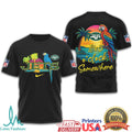 New York Jets Margaritaville Sunset Tropical Parrot Fan T Shirt - Limotees LLC