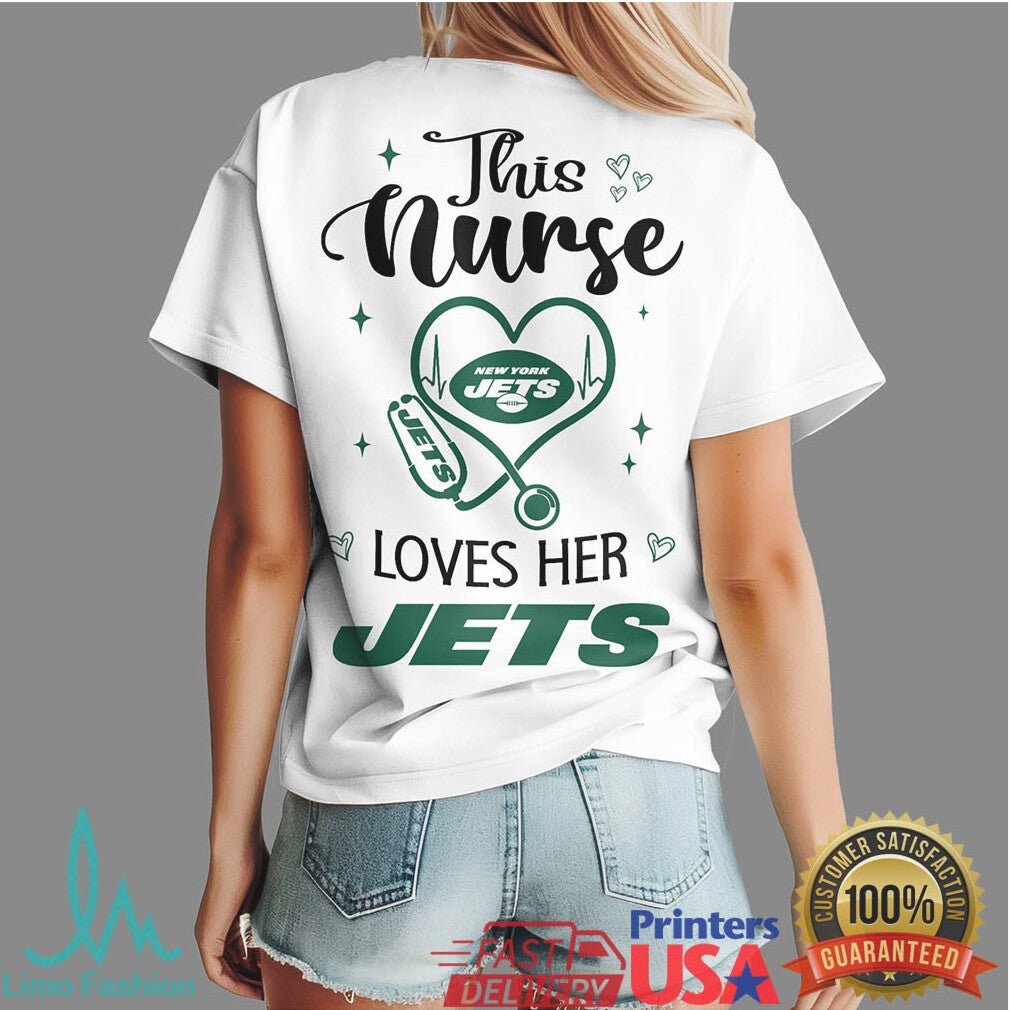 New York Jets Nurse Love My Team Nursing Apparel - Limotees LLC